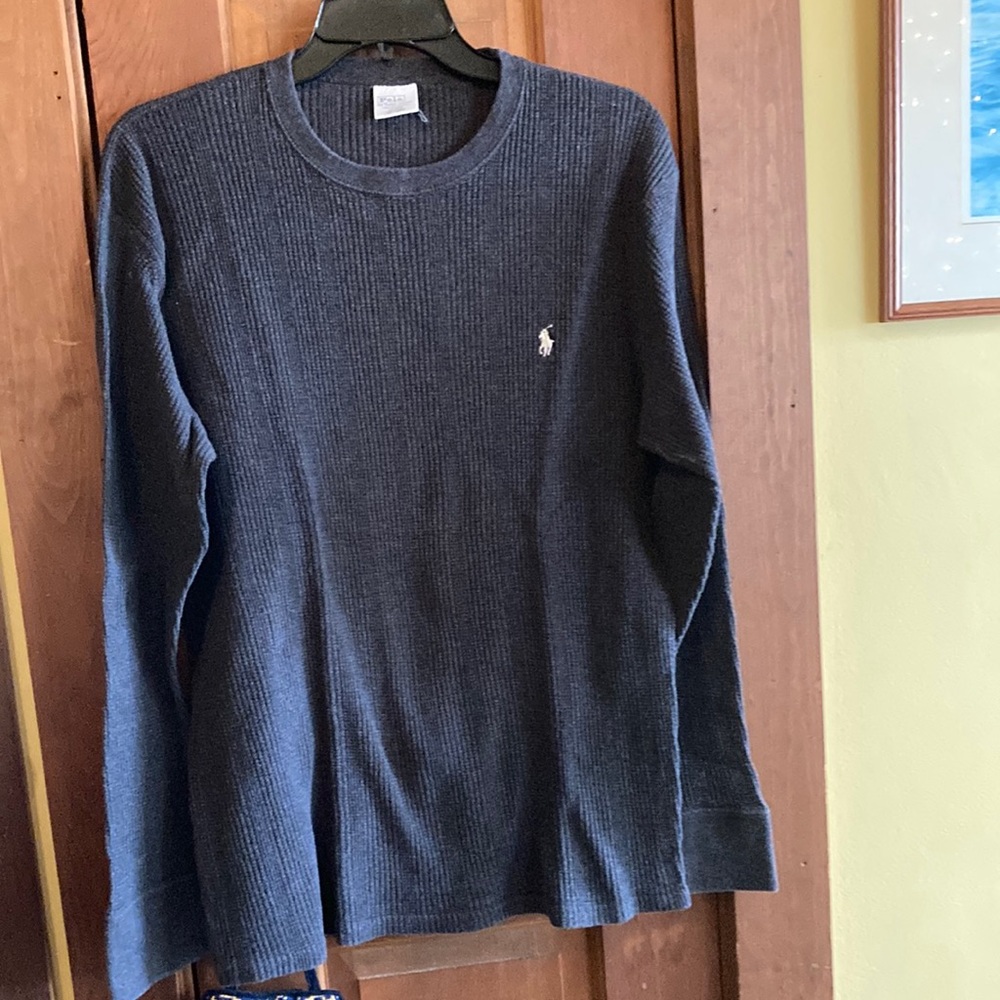 Gray long underwear top